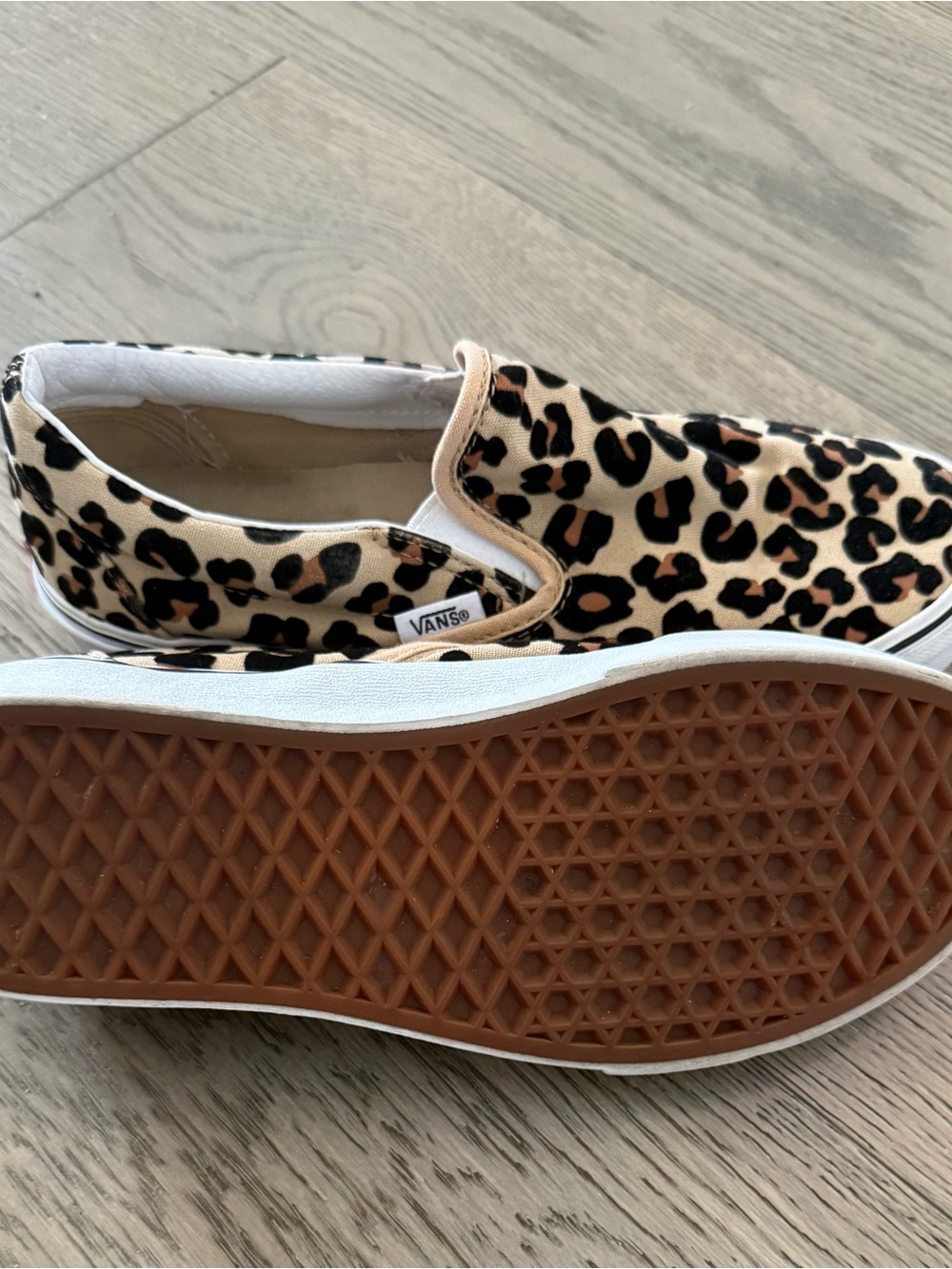 Vans Cheetah Print Slip-On Canvas Sneakers - Picture 4 of 5